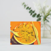 Malaysia Prawn Laksa würziger Feinschmecker-Reised Postkarte (Stehend Vorderseite)