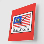 Malaysia Quadratische Wanduhr (Winkel)