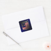 Malaysia Quadratischer Aufkleber (Umschlag)