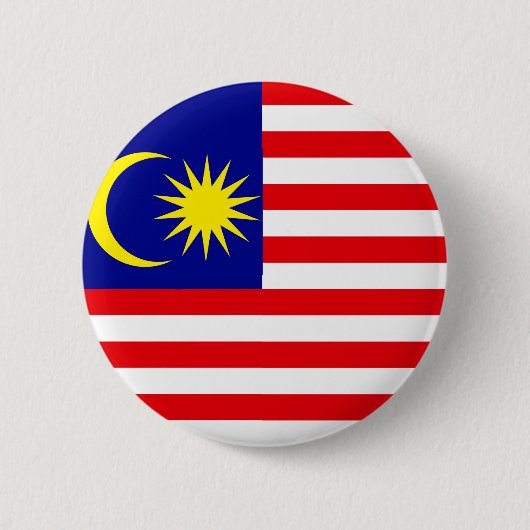 Malaysia-Qualitäts-Flagge Button (Vorderseite)