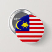Malaysia-Qualitäts-Flagge Button (Vorne & Hinten)