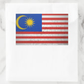 Malaysia Rechteckiger Aufkleber (Tasche)