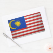 Malaysia Rechteckiger Aufkleber (Umschlag)