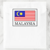 Malaysia Rechteckiger Aufkleber (Tasche)