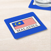 Malaysia Rechteckiger Pappuntersetzer (angewinkelt)