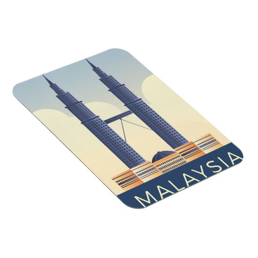Malaysia Reise Magnet (Rechte Seite)
