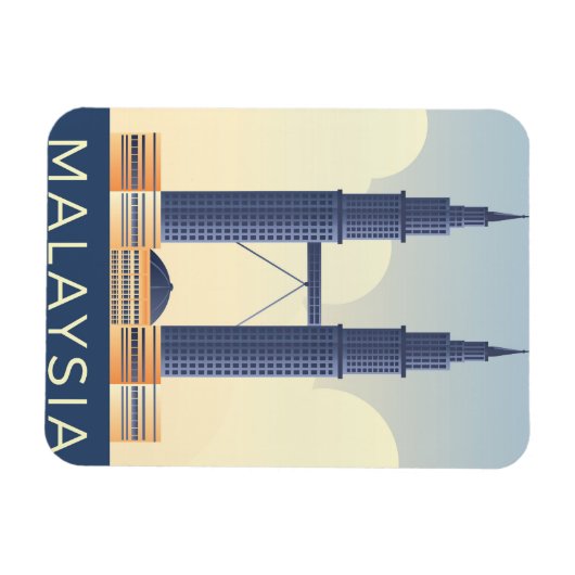 Malaysia Reise Magnet (Horizontal)