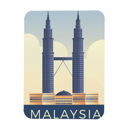 Malaysia Reise Magnet (Vertikal)