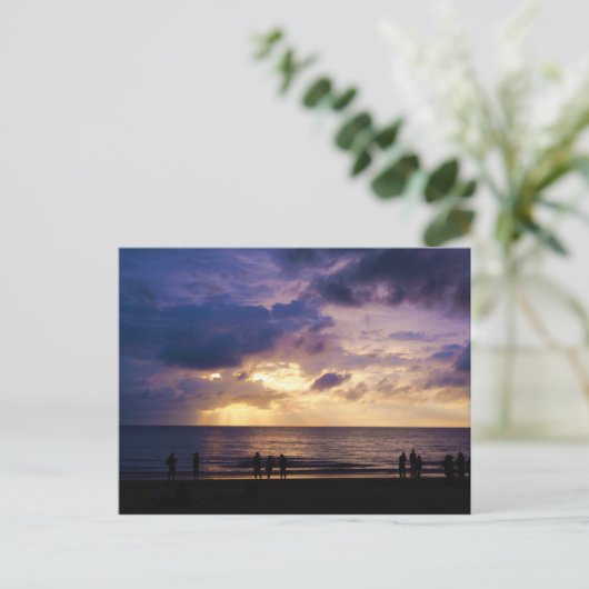 Malaysia Sunset Postkarte (Stehend Vorderseite)