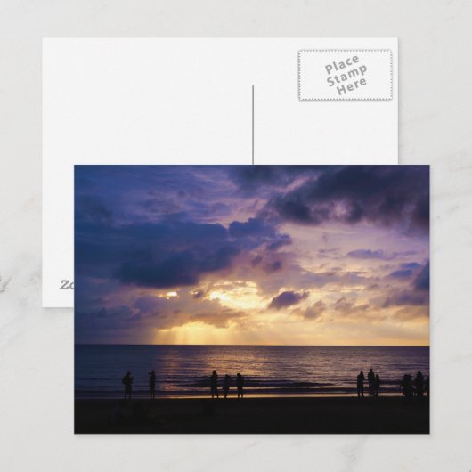 Malaysia Sunset Postkarte (Vorne/Hinten)