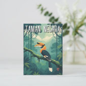 Malaysia Taman Negara Hornbill Postkarte (Stehend Vorderseite)