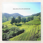 Malaysia Tea Plantation Glasuntersetzer (Vorderseite)
