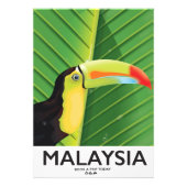 Malaysia Toucan Reiseplakat Fotodruck (Vorne)