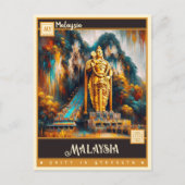 Malaysia | Vintage Malerei Postkarte (Vorderseite)