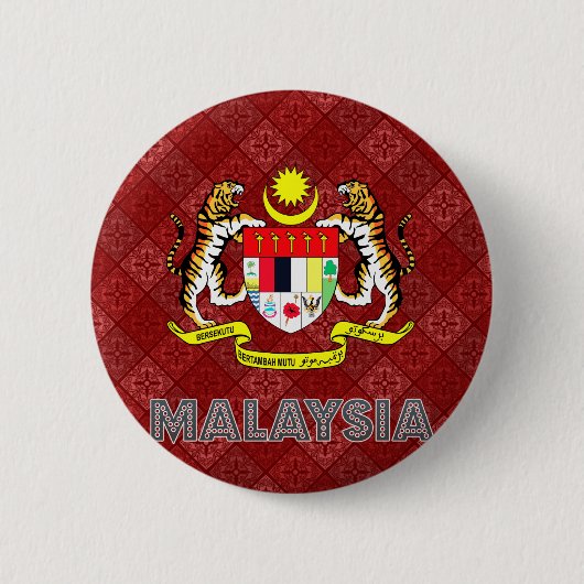 Malaysia-Wappen Button (Vorderseite)
