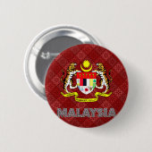 Malaysia-Wappen Button (Vorne & Hinten)
