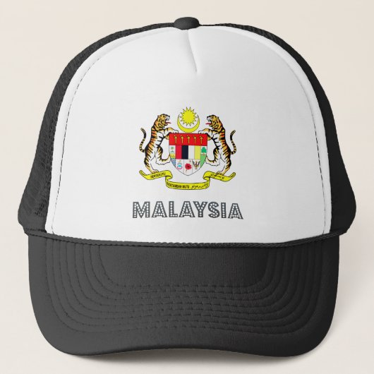 Malaysia-Wappen Truckerkappe (Vorderseite)