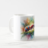 Malaysian exploding ant 221024AREF132 - Watercolor Kaffeetasse (Vorderseite Links)
