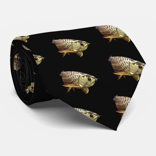 Malaysian Golden Arowana Krawatte (Gerollt)