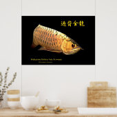 Malaysian Golden Arowana Poster (Küche)