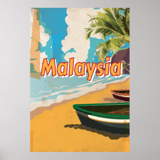 Malaysias Beach Urlaubspenster Poster
