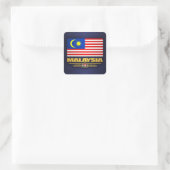 ‚Malaysias Pride‘ Quadratischer Aufkleber (Tasche)