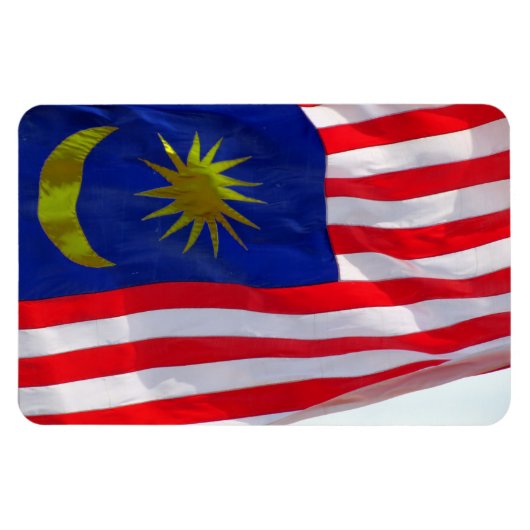 Malaysienflagge Magnet (Horizontal)