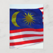 Malaysienflagge Postkarte (Vorderseite)