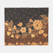 Malaysisch-indonesische Batik Art Beauty Fleecedecke (Vorderseite (Horizontal))