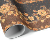 Malaysisch-indonesische Batik Art Beauty Geschenkpapier (Rolleneckpunkt)