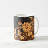 Malaysisch-indonesische Batik Art Beauty Kaffeetasse (VorderseiteRechts)