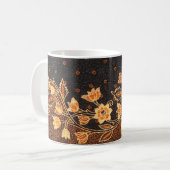 Malaysisch-indonesische Batik Art Beauty Kaffeetasse (Vorderseite Links)