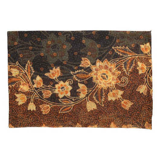 Malaysisch-indonesische Batik Art Beauty Kissenbezug (Vorderseite)