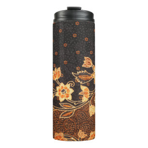 Malaysisch-indonesische Batik Art Beauty Thermosbecher