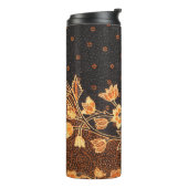 Malaysisch-indonesische Batik Art Beauty Thermosbecher (Nach links gedreht)