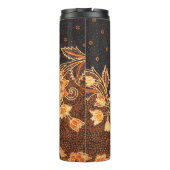 Malaysisch-indonesische Batik Art Beauty Thermosbecher (Rückseite)