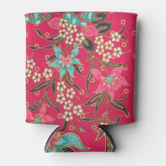 Malaysisch-indonesische Batik Art Pattern Dosenkühler (Vorderseite)