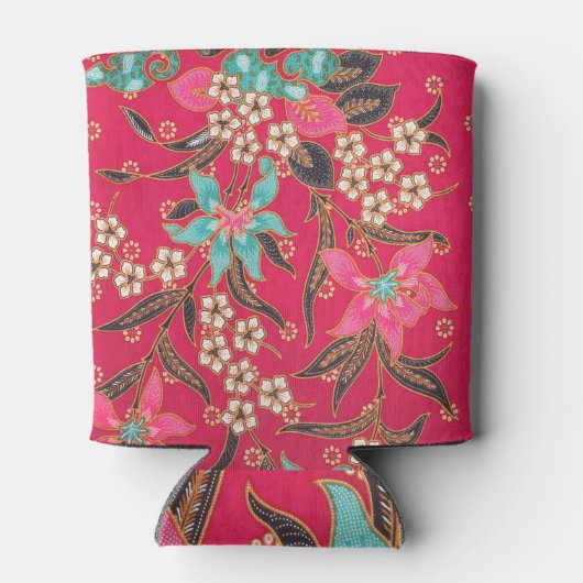 Malaysisch-indonesische Batik Art Pattern Dosenkühler (Rückseite)