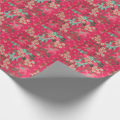 Malaysisch-indonesische Batik Art Pattern Geschenkpapier (Ecke)