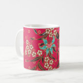 Malaysisch-indonesische Batik Art Pattern Kaffeetasse (Vorderseite Links)