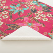 Malaysisch-indonesische Batik Art Pattern Sherpadecke (3/4)