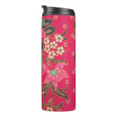 Malaysisch-indonesische Batik Art Pattern Thermosbecher (Nach rechts gedreht)