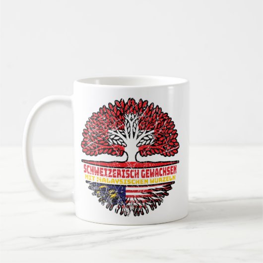 Malaysisch Schweizer Schweiz Baum Wurzel Kaffeetasse (Links)