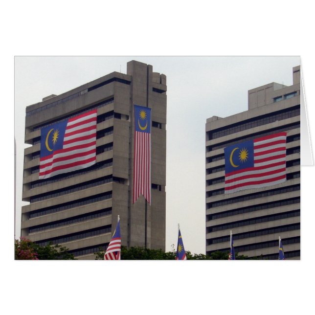 malaysische Fahne (Vorderseite (Horizontal))