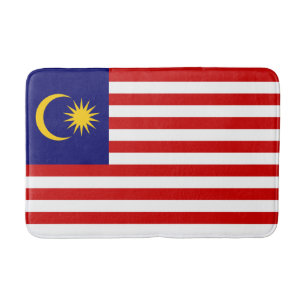 Malaysische Flagge Badematte