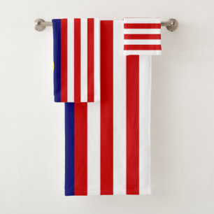 Malaysische Flagge Badhandtuch Set
