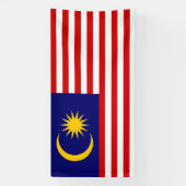 Malaysische Flagge Banner (Vertikal)