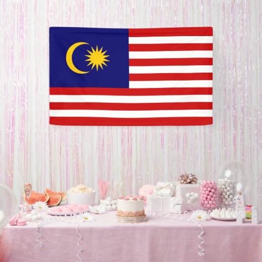 Malaysische Flagge Banner (Party)