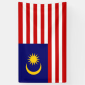 Malaysische Flagge Banner (Vertikal)