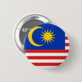 Malaysische Flagge Button (Vorne & Hinten)